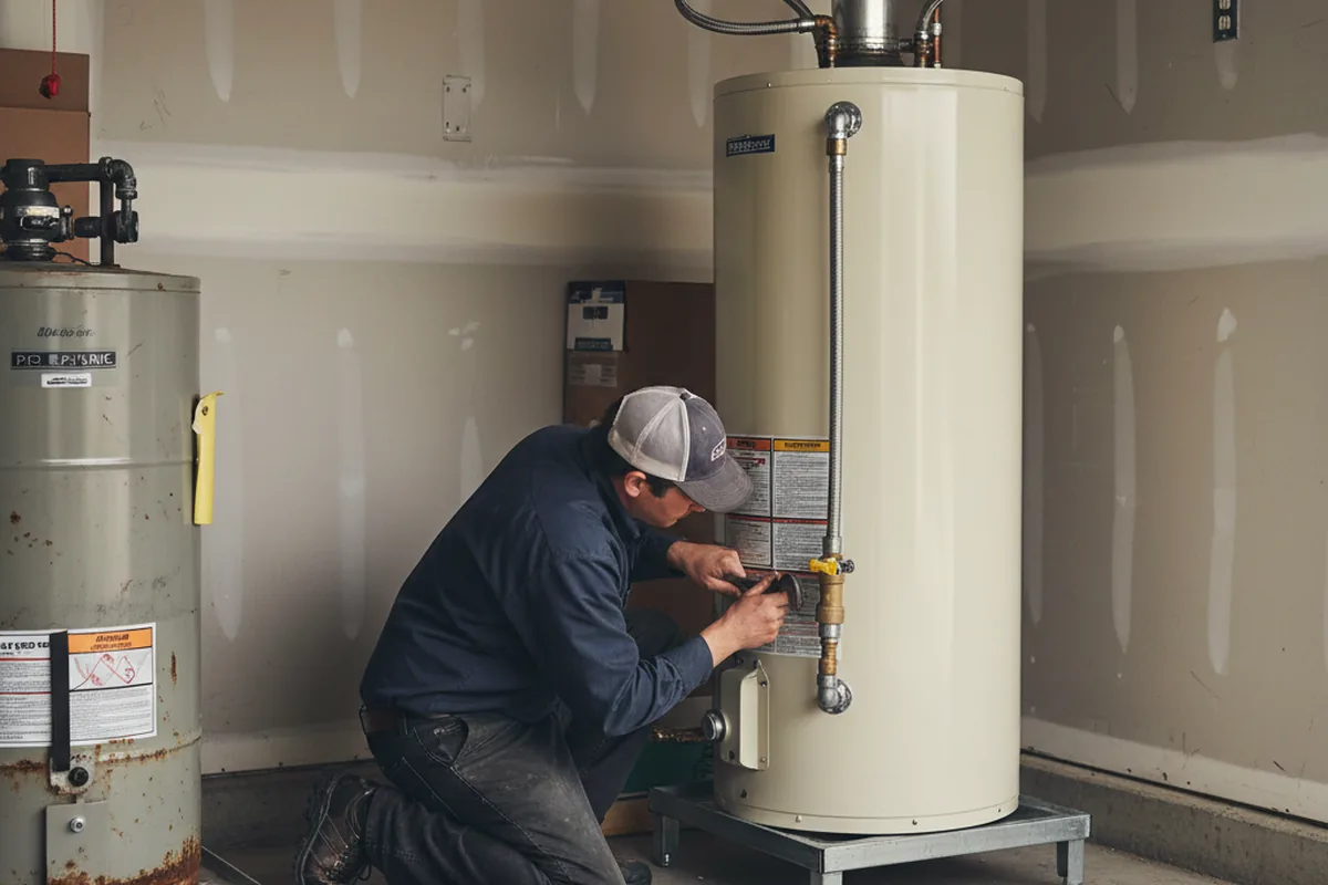 Water heater and shutoff valve replacement in Flagstaff